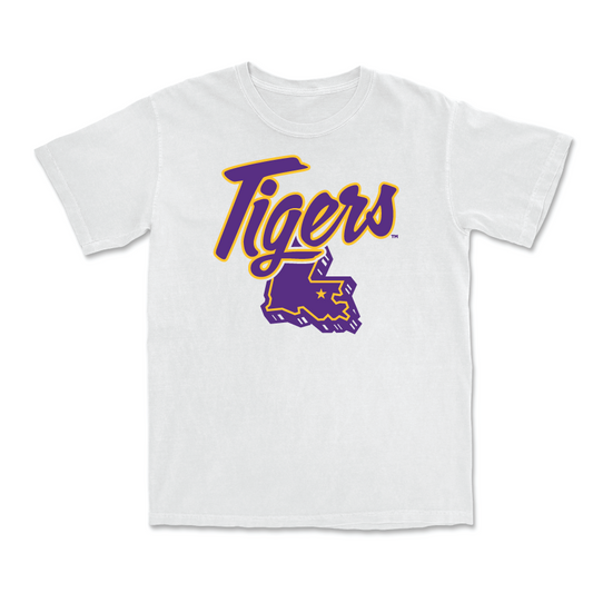 Women's Beach Volleyball Tiger State White Tee  - Kate Baker