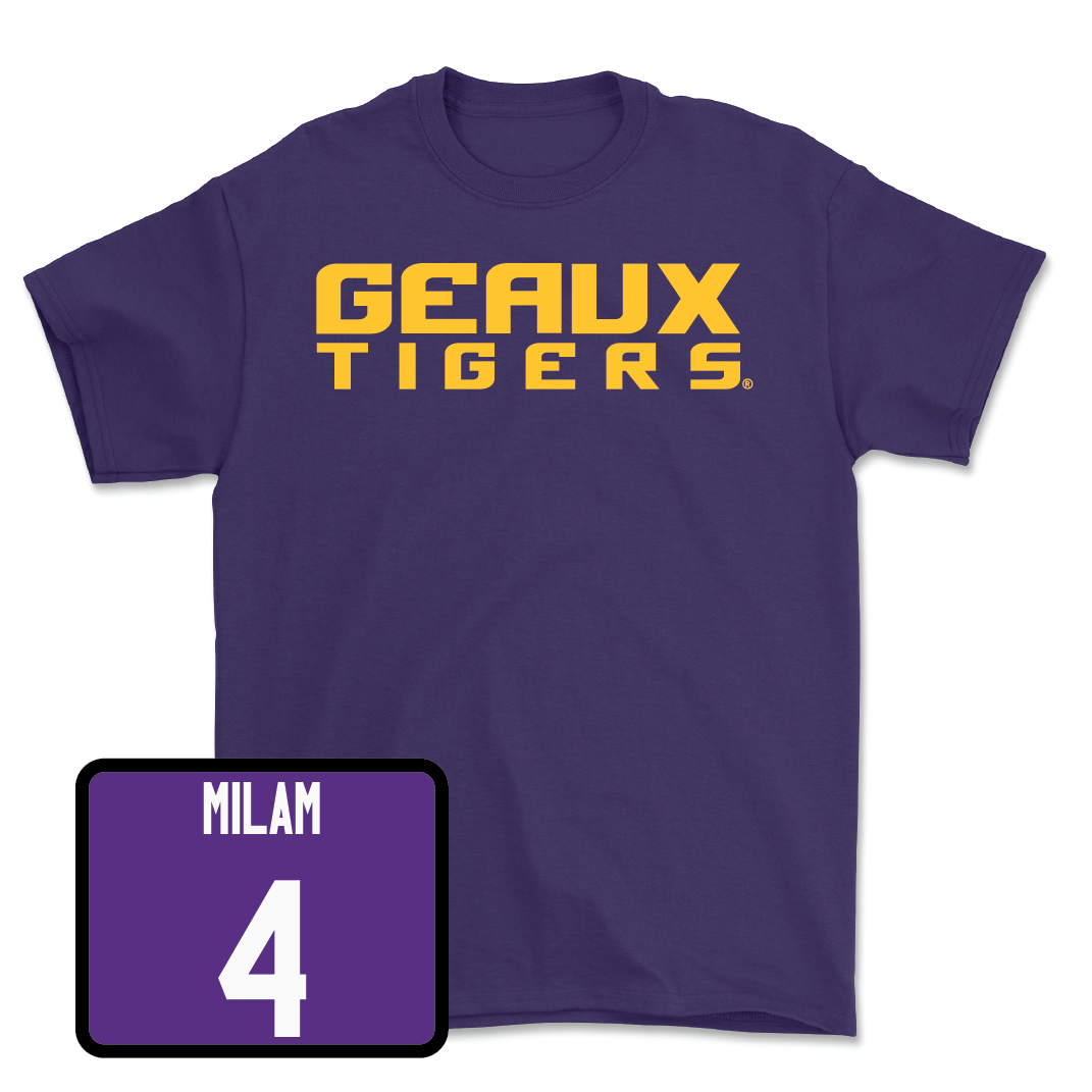 Baseball Purple Geaux Tee - Steven Milam