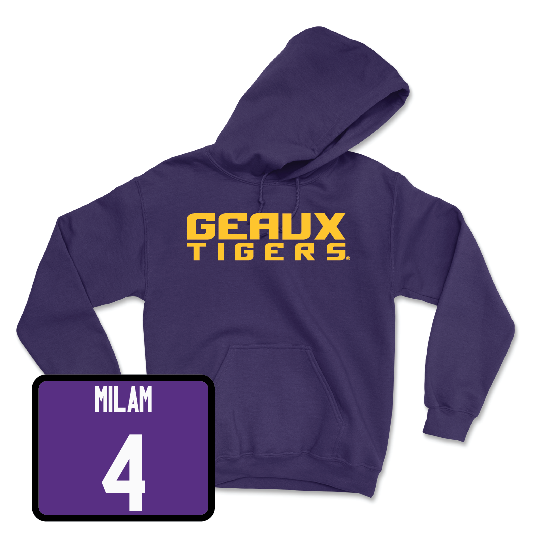 Baseball Purple Geaux Hoodie - Steven Milam