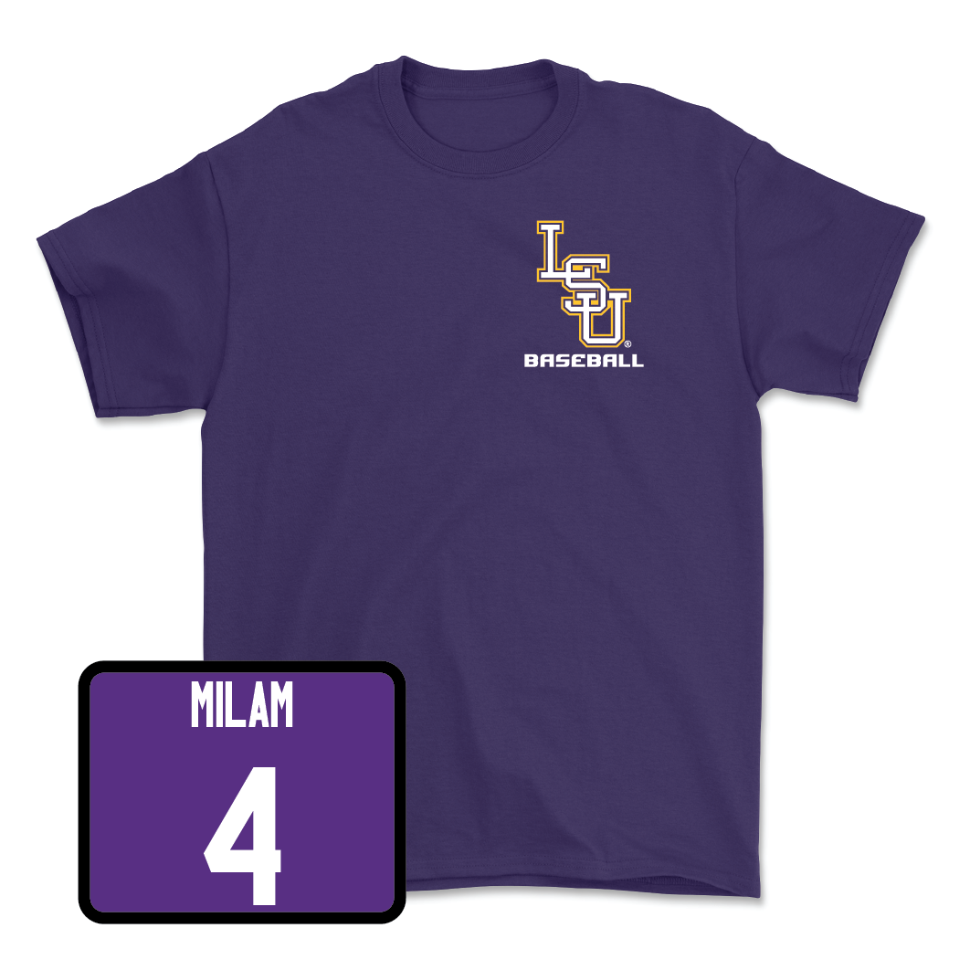 Baseball Purple Team Tee - Steven Milam