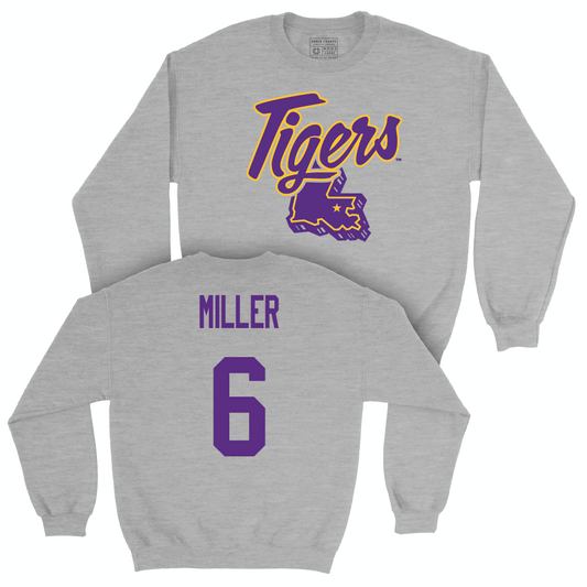 Men's Basketball Sport Grey Tiger State Crew  - Robert Miller