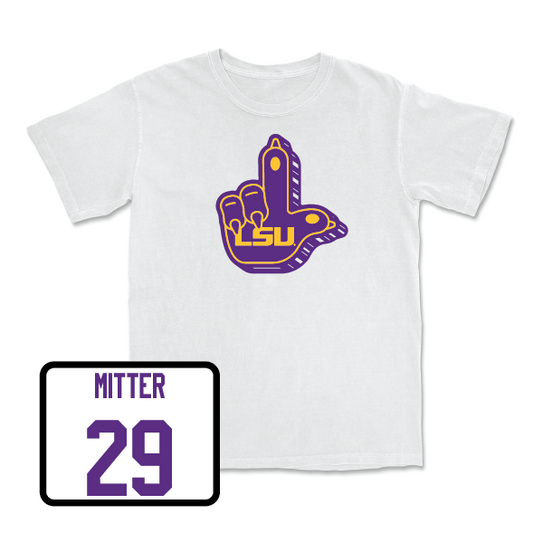 Women's Volleyball Purple "L" Paw Tee - Emily Mitter
