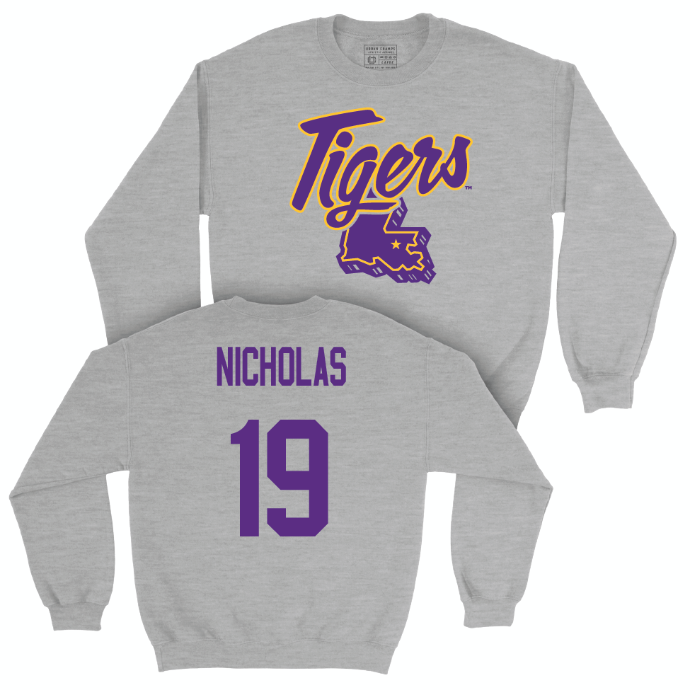 Football Sport Grey Tiger State Crew    - Javen Nicholas