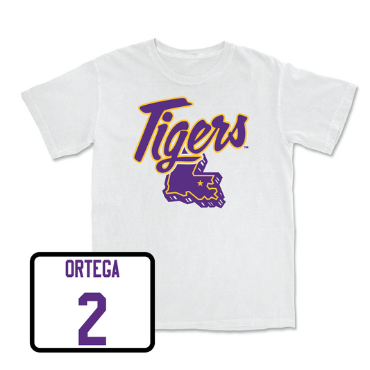 Women's Volleyball Tiger State White Tee  - Bailey Ortega