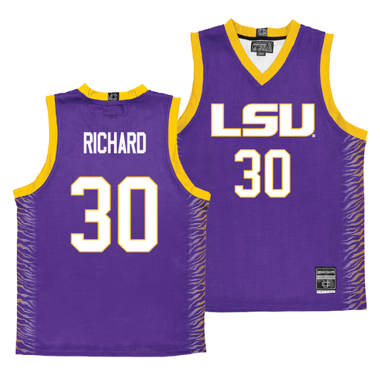 LSU Women's Basketball Purple Jersey  - Jada Richard