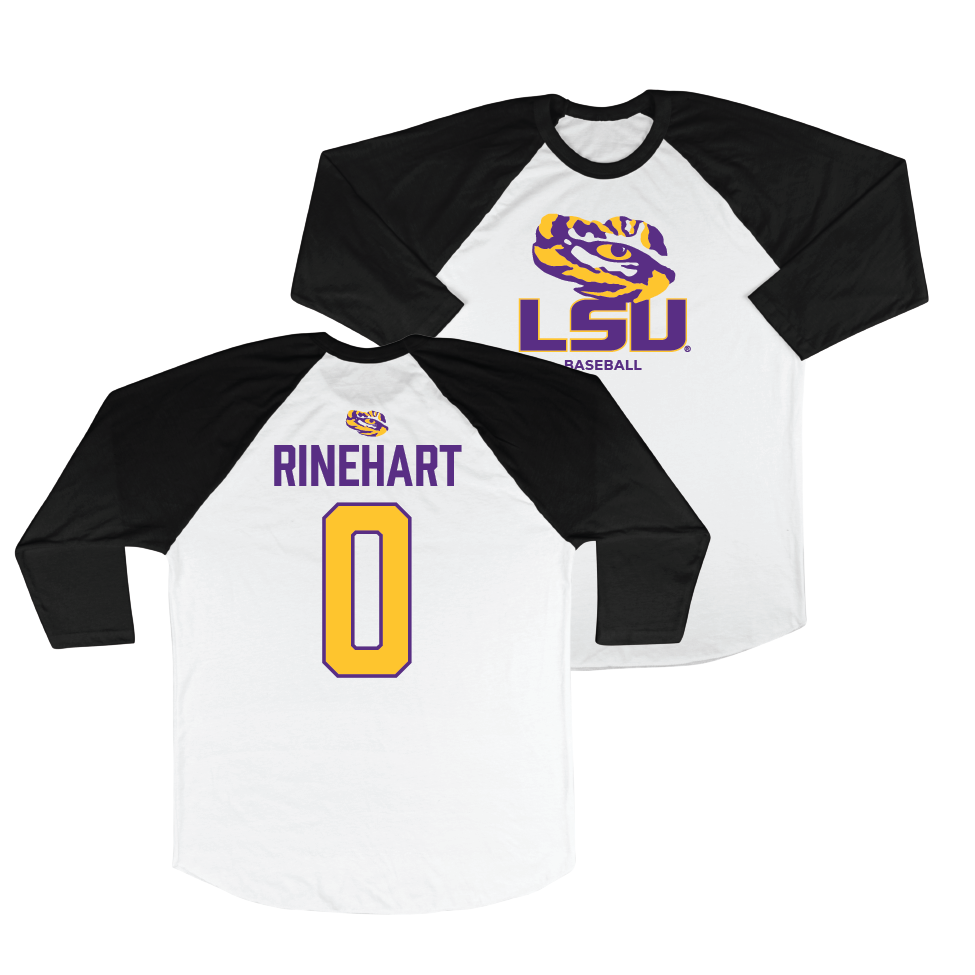 LSU Baseball 3/4 Sleeve Raglan Tee   - Jace Rinehart