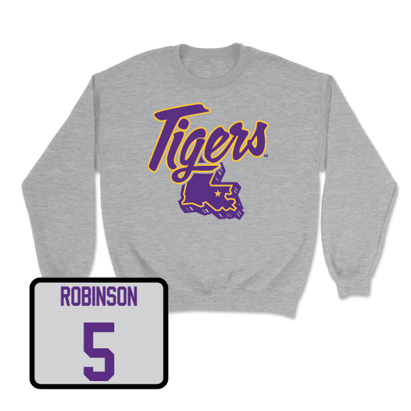 Women's Volleyball Sport Grey Tiger State Crew - Jurnee Robinson