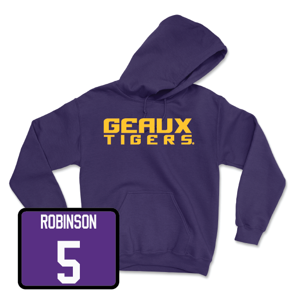 Women's Volleyball Purple Geaux Hoodie - Jurnee Robinson