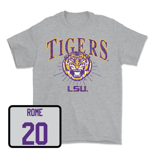 Women's Volleyball Sport Grey Tigers Tee - Mika Rome