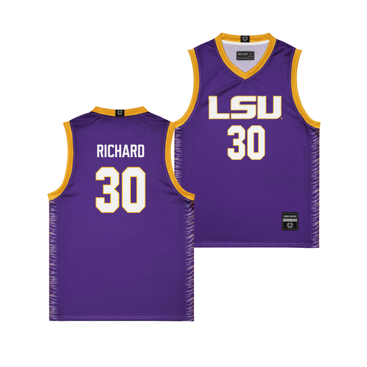 LSU Women's Basketball Purple Jersey  - Jada Richard