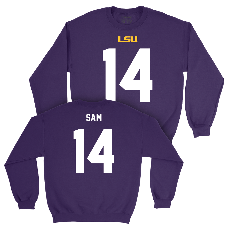 LSU Football Purple Shirsey Crew - Andrè Sam | #14
