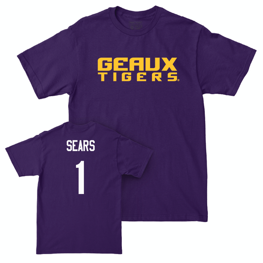 Men's Basketball Purple Geaux Tee  - Jordan Sears