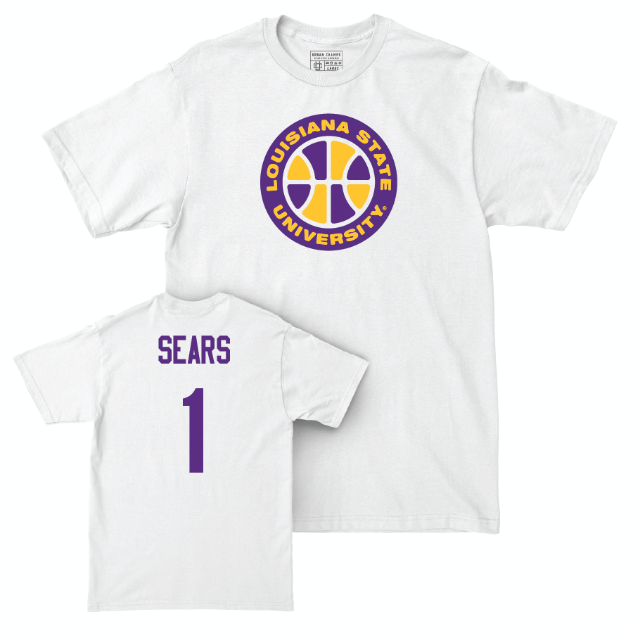 Men's Basketball White Hardwood Tee  - Jordan Sears