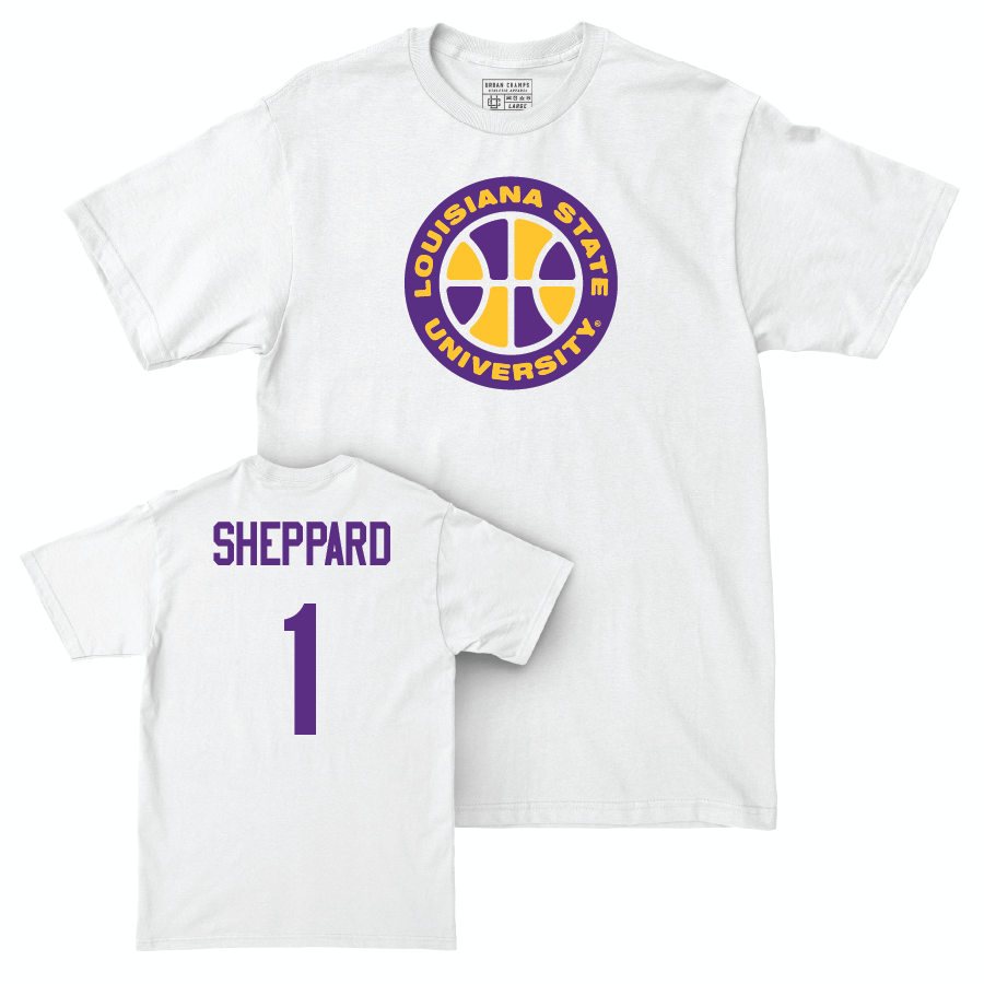 Women's Basketball White Hardwood Tee  - Mjracle Sheppard