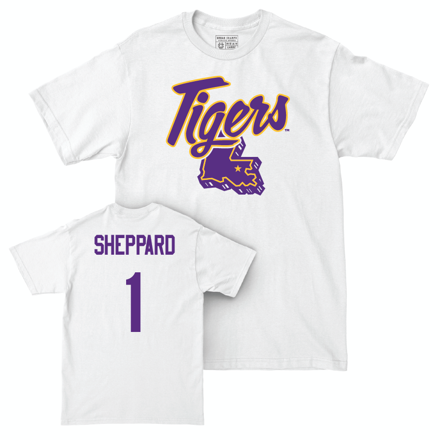 Women's Basketball White Tiger State Tee  - Mjracle Sheppard