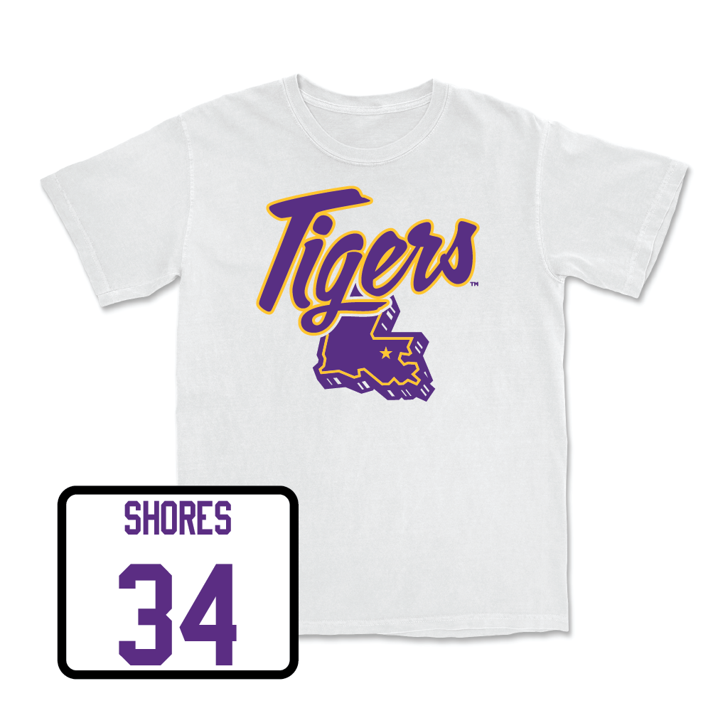 Baseball White Tiger State Tee - Chase Shores