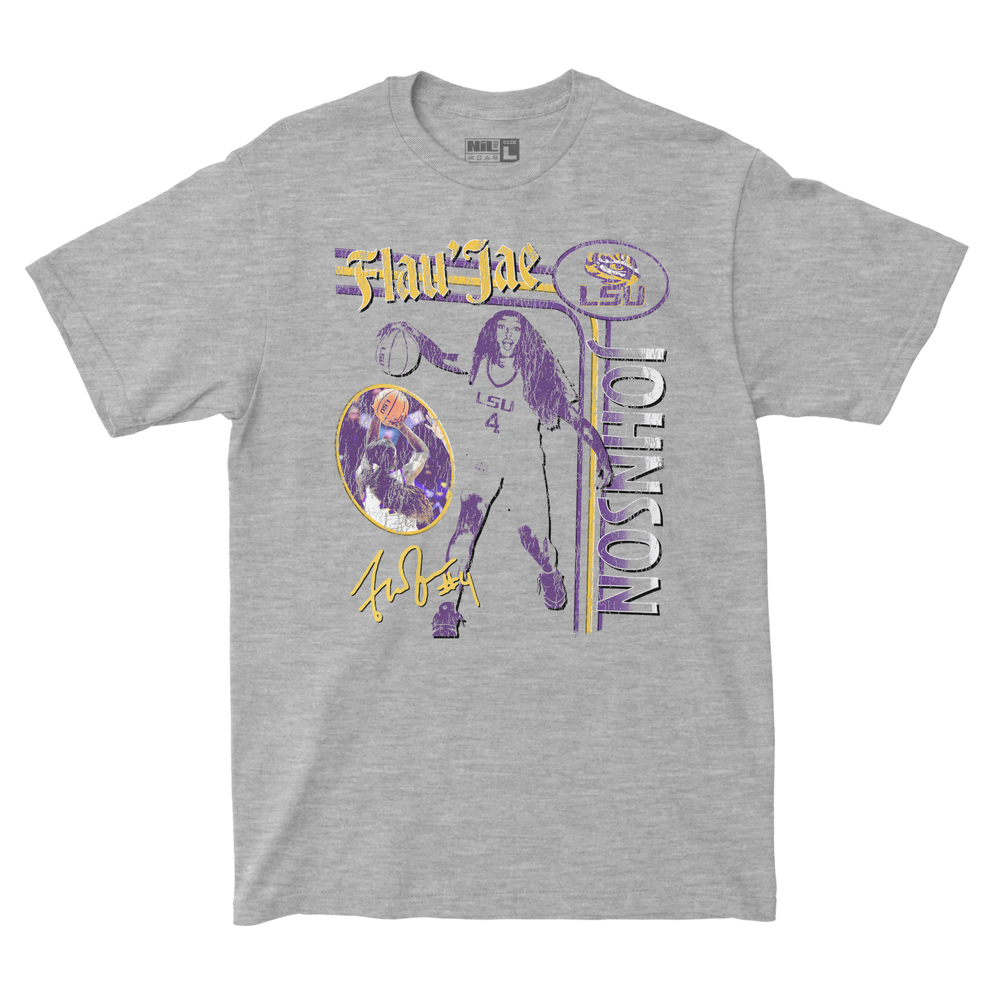 EXCLUSIVE RELEASE: Flau'jae Johnson Vintage Sport Grey Tee