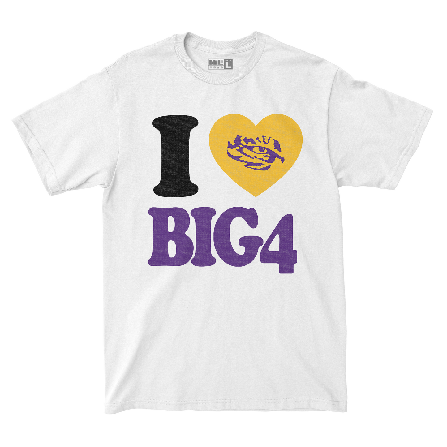 EXCLUSIVE RELEASE: Flau'jae Johnson I Heart Big 4 White Tee