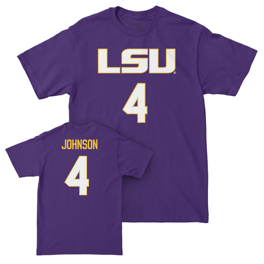 LSU Women's Basketball Purple Shirsey Tee - Flau'jae Johnson | #4
