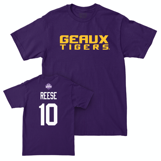 Legacy Collection: LSU Women's Basketball Geaux Purple Tee - Angel Reese | #10