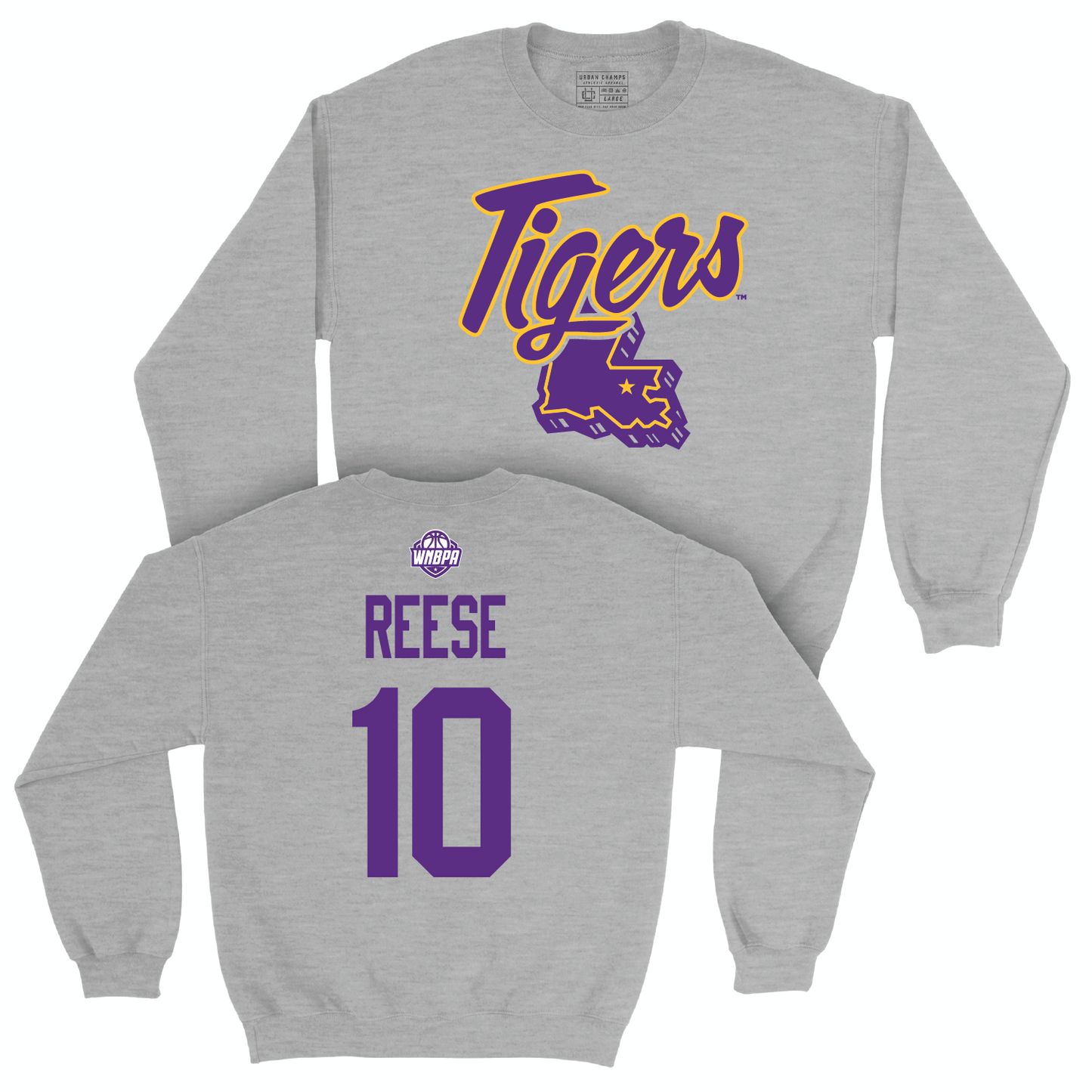 Legacy Collection: LSU Women's Basketball Sport Grey State Crew - Angel Reese | #10