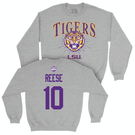 Legacy Collection: LSU Women's Basketball Sport Grey Tigers Crew - Angel Reese | #10