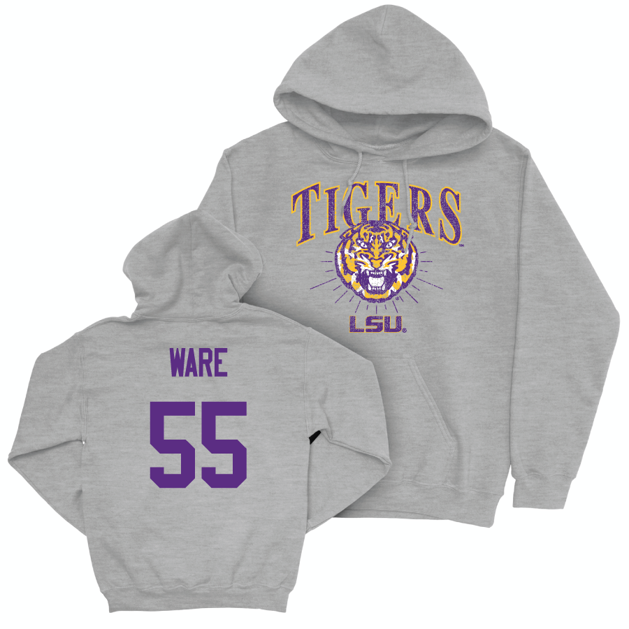 Baseball Sport Grey Tigers Hoodie  - Conner Ware