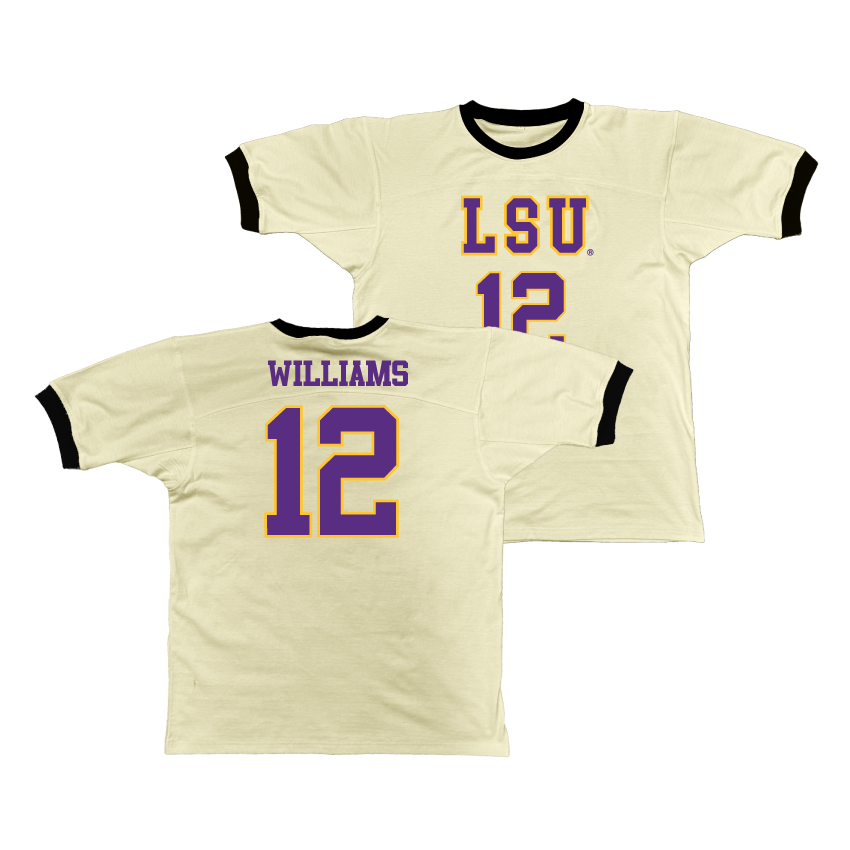 LSU Retro Ringer Tee - Mikaylah Williams