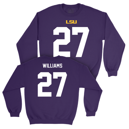 LSU Football Purple Shirsey Crew - Joshua Williams | #27