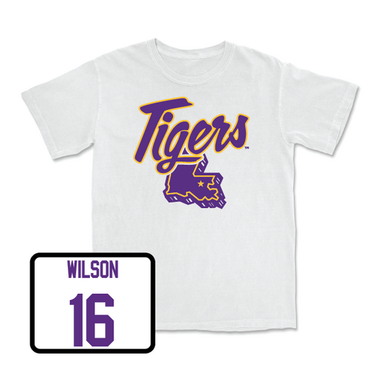 Football White Tiger State Tee - Quad Wilson IV