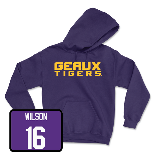 Football Purple Geaux Hoodie - Quad Wilson IV