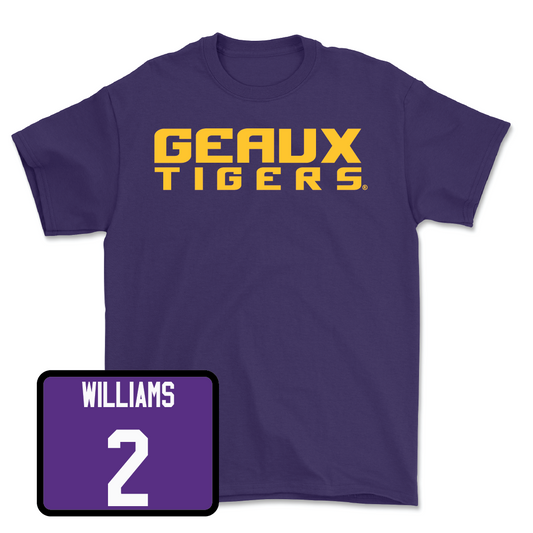 Men's Basketball Purple Geaux Tee - Mike Williams