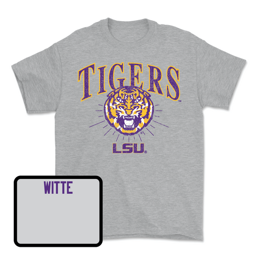Men's Track & Field Sport Grey Tigers Tee - Johnathan Witte