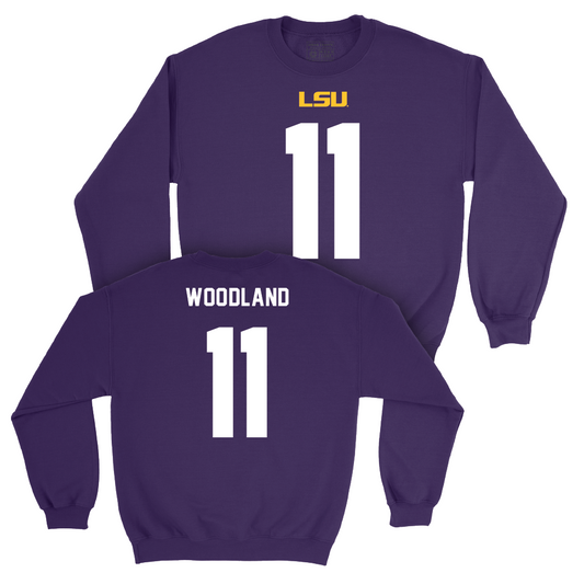 LSU Football Purple Shirsey Crew    - PJ Woodland