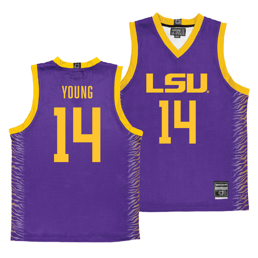 LSU Men's Basketball Purple Jersey  - Trace Young