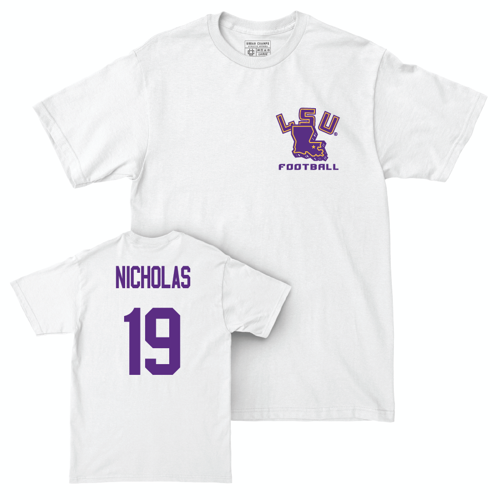 Football White Team Tee    - Javen Nicholas